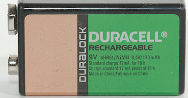 Duracell Pile NI-MH 9V 170mAh