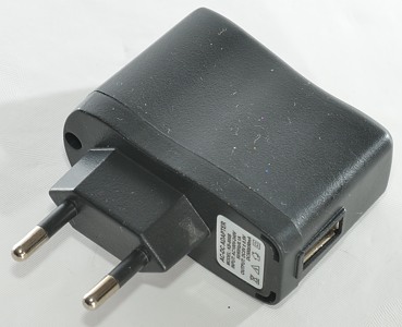 2x Chargeur USB EU plug 1 Port pour 5V / 1A, 1000mA avec 5W, 1A