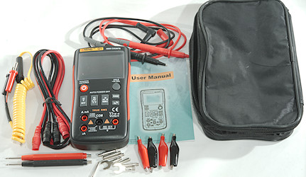 ANENG AN-Q1 Automatic High-Precision Intelligent Digital Multimeter,  Specification: Standard with Cable(Red)