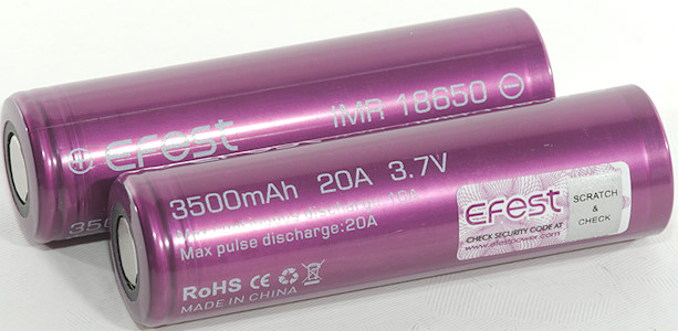 EFEST Accu IMR 18650 3500mAh 20A Flat Top