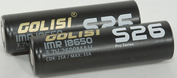 Batería 18650 - Recargable S26 [Golisi], 2600mah