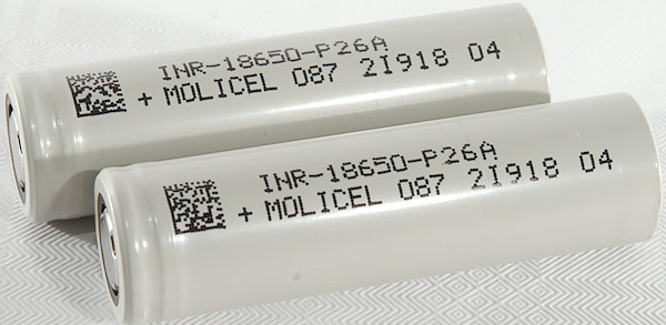 Molicel Batterie INR 18650 2600 mha