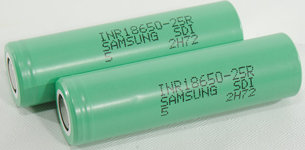 Samsung INR 18650 Hybrid Battery (2500 mAh) - Flat Top