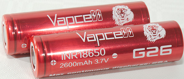 Test Review Of Vapcell Inr18650 2600mah G26 Red 2019 Budgetlightforum Com