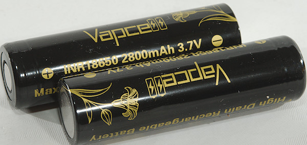 Vapcell 18650 Battery - 2000mAh 38A High Drain Vape INR Battery