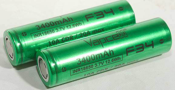 Batería 18650 Vapcell F34 3400mAh-20A