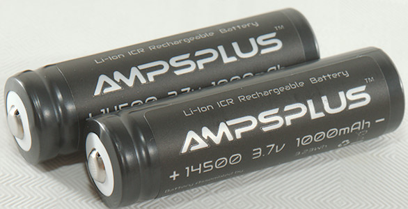 Ampsplus 14500 1000mAh 3.7V Battery