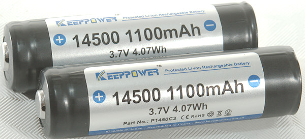 KeepPower P1411U 14500 1100mAh Li-ion USB Rechargeable Battery