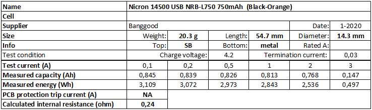 Nicron%2014500%20USB%20NRB-L750%20750mAh%20%20(Black-Orange)-info