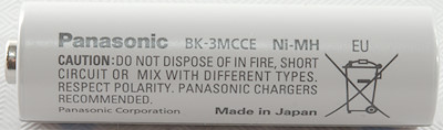 Test of Eneloop AA BK-3MCCE 1900mAh (White) 2019