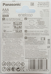 Test of Eneloop AA BK-3MCCE 1900mAh (White) 2019