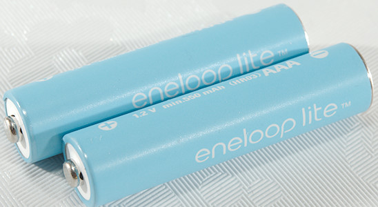 Test/review of Eneloop lite AAA BK-4LCCE 550mAh (Blue