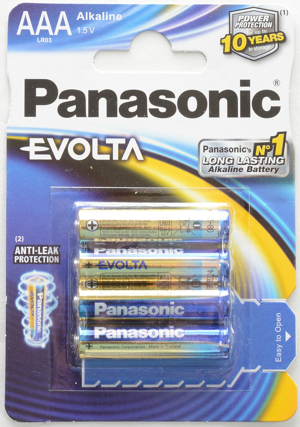 Micro LR03 1,5 volts Très Longue Durée de Vie et Sûre Panasonic Batteries Evolta Neo Boîte de 12 AAA Ultra Puissante Pile Alcaline Premium Emballée dans une Boîte de Rangement Pratique 