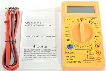 Tiyuyo DT-830B LCD Digital Multimeter AC/DC 750/1000V Amp Volt Ohm