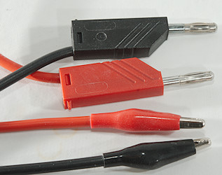 2pcs 79mm Banana Detachable Probe Multimeter Test Lead Needle Probes Black Red 