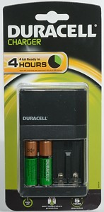 Best Buy: Duracell Battery Charger with 4 Rechargeable AA NiMH Batteries  CEF14NC