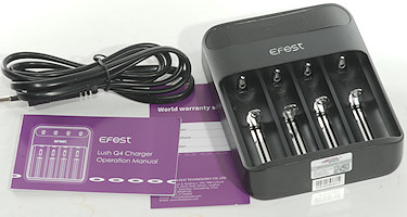 efest charger lights