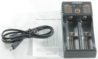 LiitoKala Lii-202 2 Slots USB-Ladegerät für Ni-MH Li-Ion LiFePO4 Akku Nw 