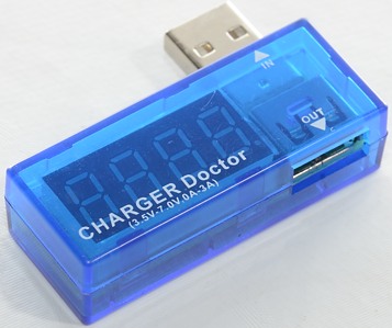 Chargeur USB Facile et Pratique Doctor Mobile Testeur de Batterie Détecteur de Tension Détecteur de Tension 3.5-7.0V 0-3A Transparent 
