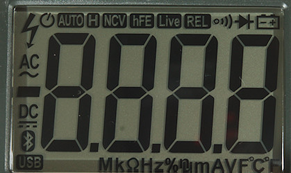 PEAKMETER PM18C Multimètre numérique multifonctionnel True RMS Mesure  Tension AC/DC Courant Résistance Capacité Fréquence Température hFE NCV  Testeur de ligne sous tension 