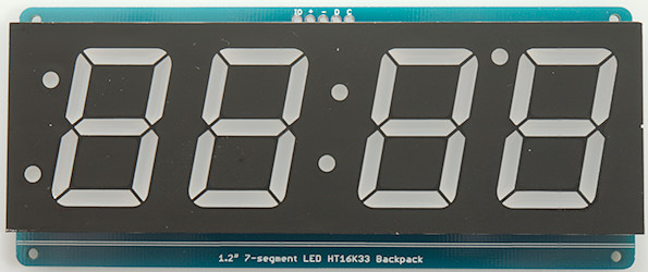 12 0.56" LED Display Module Clock HT16K33 I2C 4 Digit 7-Segment for Arduino 