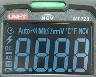 UNI-T UT123 Mini Digital Multimeter;AC DC Voltage meter;Resistance(Ohm)  Temperatue tester;NCV/Continuity Test/EBTN Color Screen