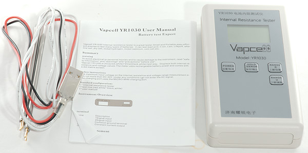 Mooch - Quick Look: Vapcell YR1030 AC Internal Resistance